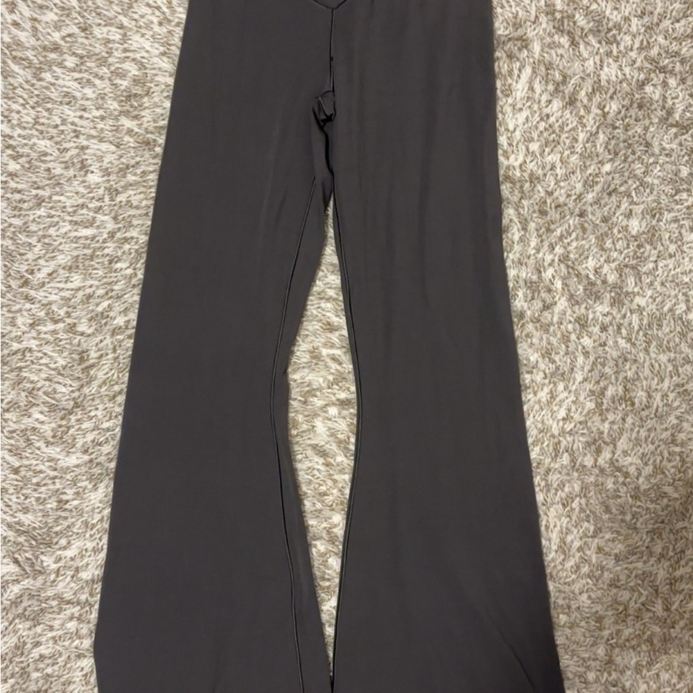 Aerie Charcoal Flare Pants